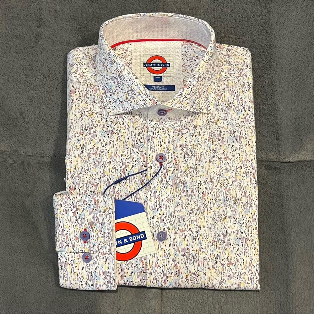 Jermyn & Bond long-sleeve button-up dress shirt